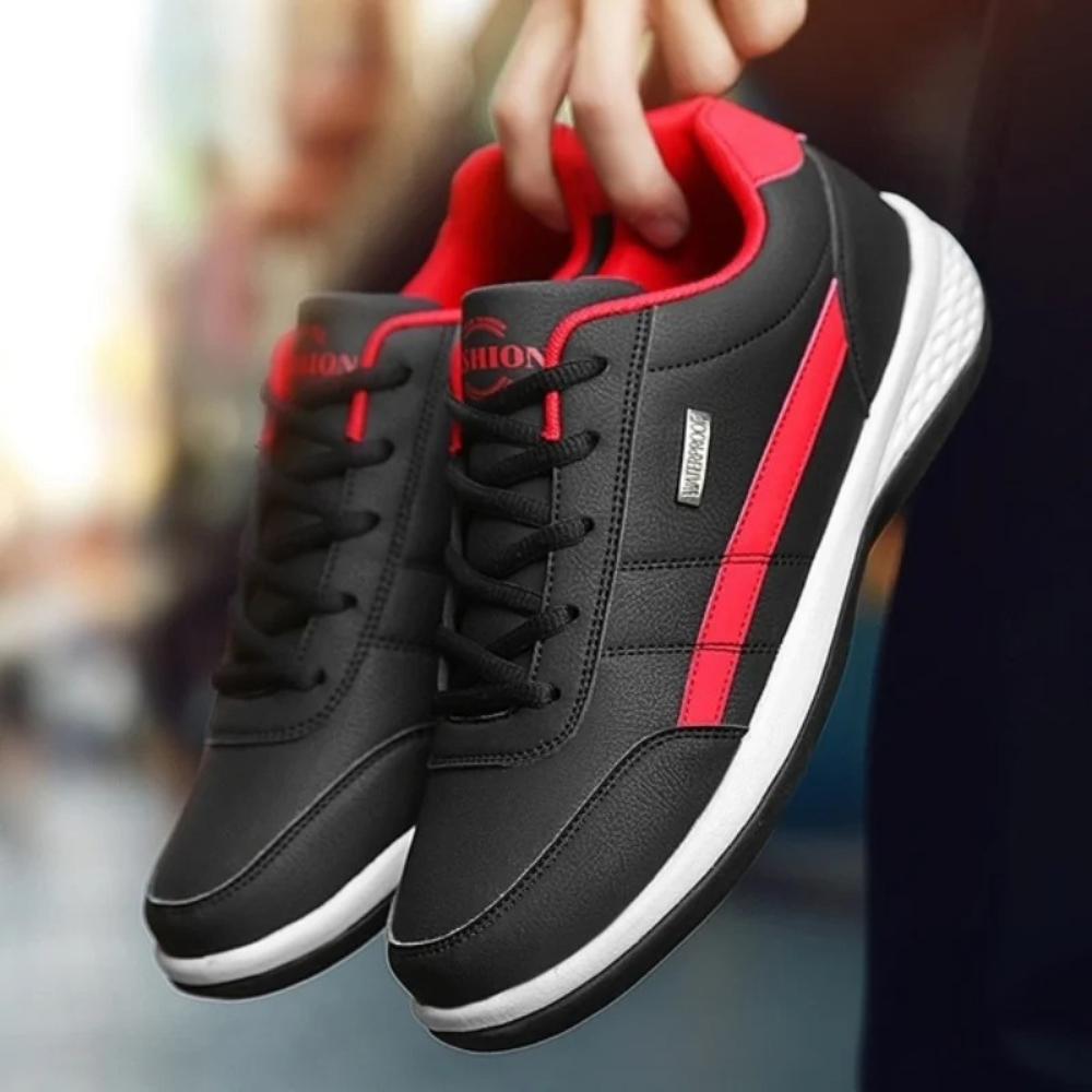 Supportive Lace-Up Sneakers for Men with Arch Support & Breathable Design | Comfort Walking Shoes for Everyday Wear | Thomler