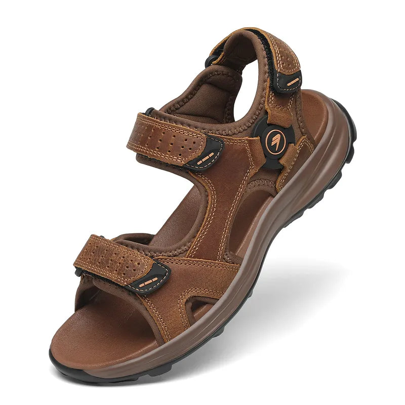 Men's Hiking Sandals with Anti-Slip Sole – Adjustable Straps, Open-Toe Design for Trail Walking & Summer Outdoor Adventures | Thomler