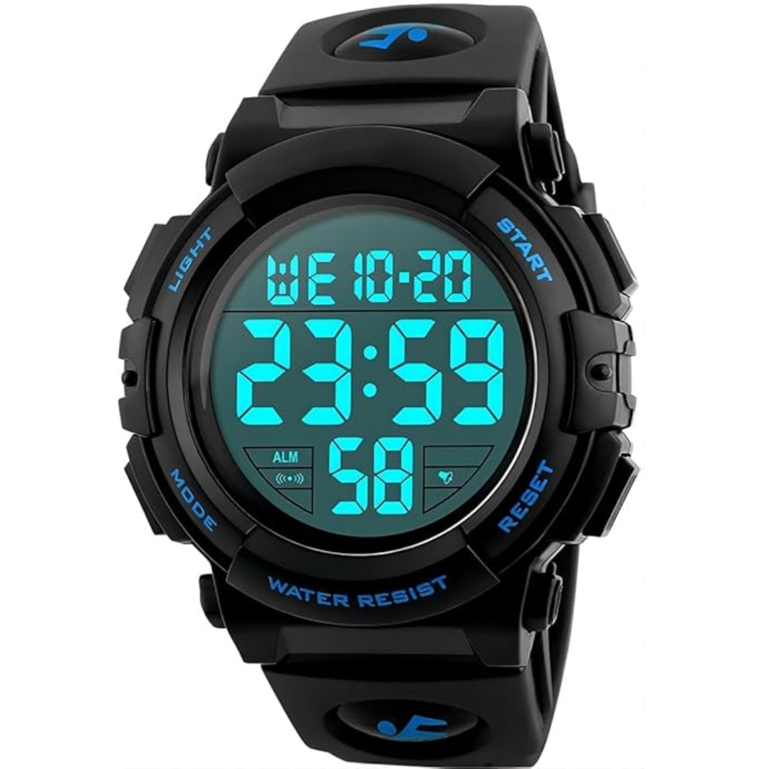 Tactical Digital LED Sports Watch Waterproof Shockproof Outdoor Adventure Timepiece for Men Active Lifestyle Running Hiking Fitness Training | Thomler