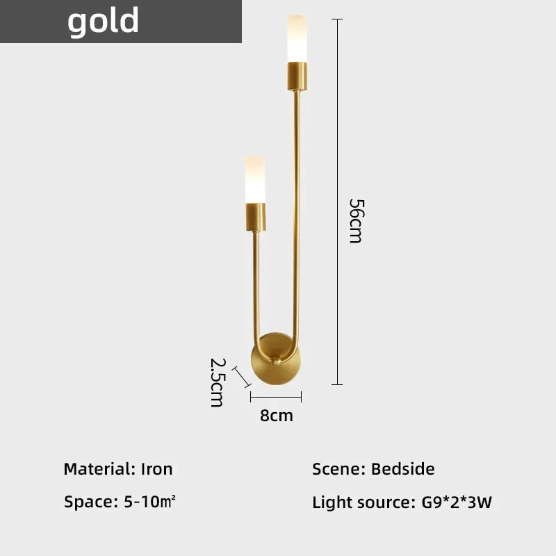 Dual-Direction LED Wall Sconce with Up & Down Light for Bedroom, Hallway, and Living Room | Thomler