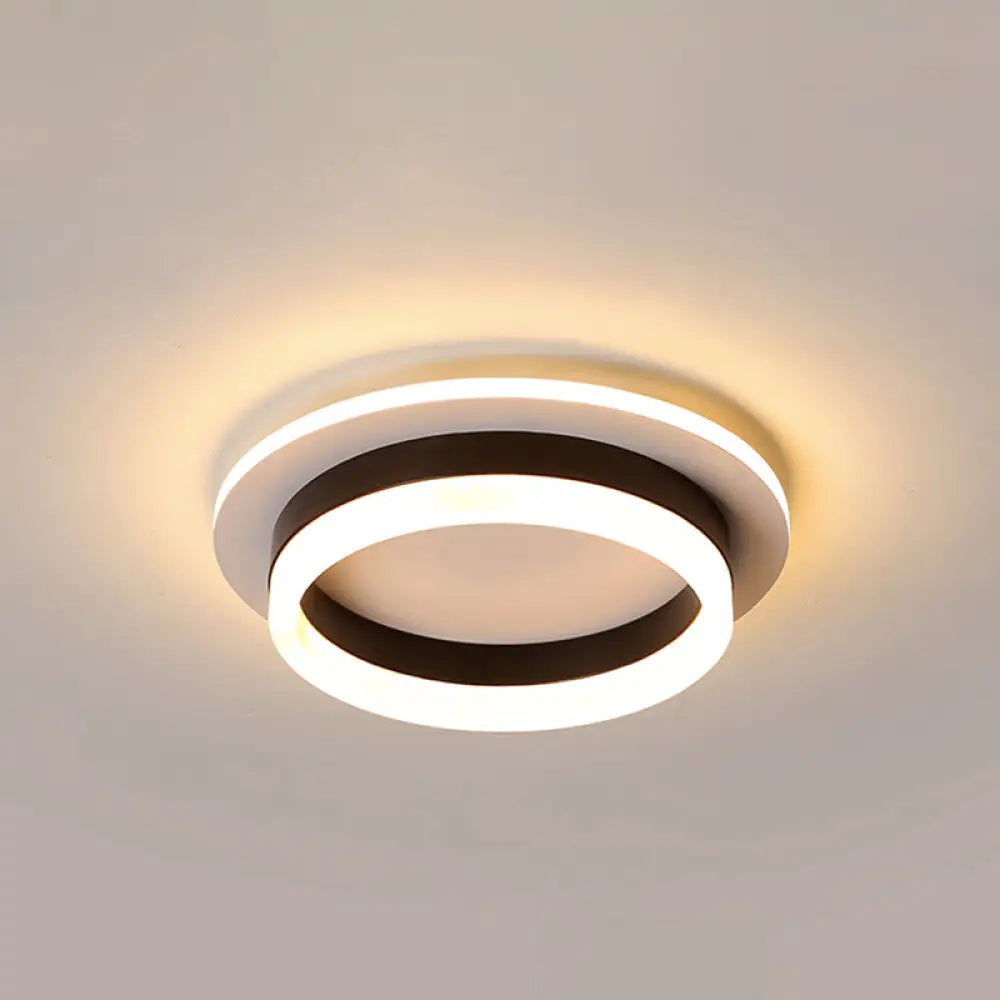 Compact Round & Square LED Ceiling Light for Hallways, Entryways, Bathrooms – Modern Low-Profile Design, 10-Inch Acrylic Lens, Dimmable | Thomler