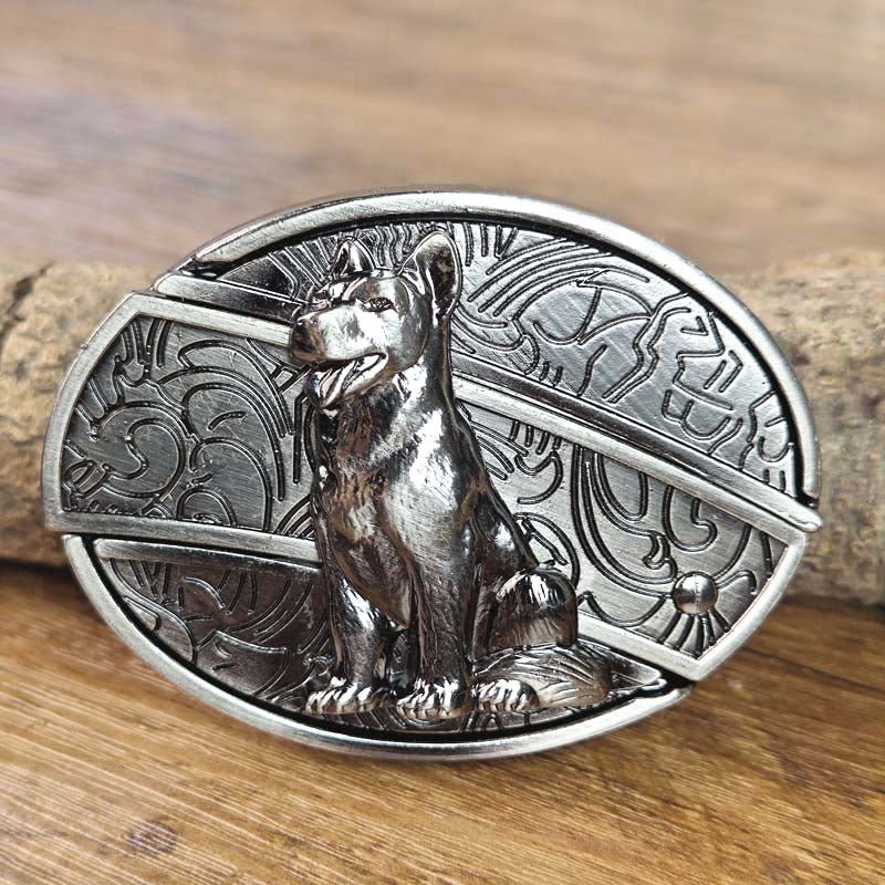Western Metal Belt Buckle with Hidden EDC Tool | Interchangeable Oval Designs for Men & Women | Fits 1.5 Inch Belts | Rodeo Ranch Country | Thomler
