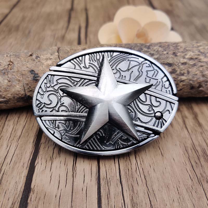 Western Engraved Zinc Alloy Accessory for 1.5 in Straps with Concealed Utility Tool for Men | Rodeo Ranch Rider Apparel | Thomler