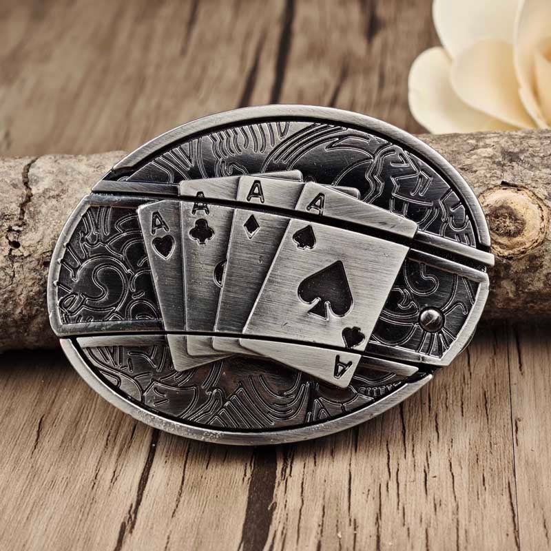 Western Engraved Zinc Alloy Accessory for 1.5 in Straps with Concealed Utility Tool for Men | Rodeo Ranch Rider Apparel | Thomler
