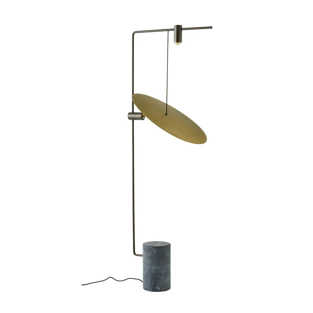 Floor Lamp Metal Marble 66.9 in Green Living Room Modern Contemporary Up Down Lighting | Thomler