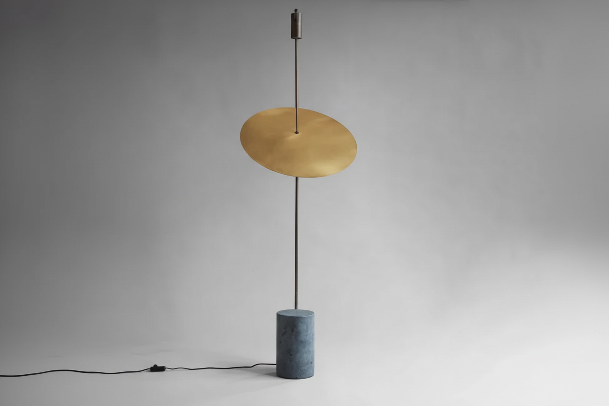 Floor Lamp Metal Marble 66.9 in Green Living Room Modern Contemporary Up Down Lighting | Thomler