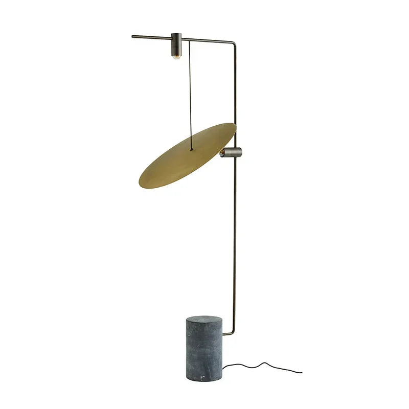Floor Lamp Metal Marble 66.9 in Green Living Room Modern Contemporary Up Down Lighting | Thomler