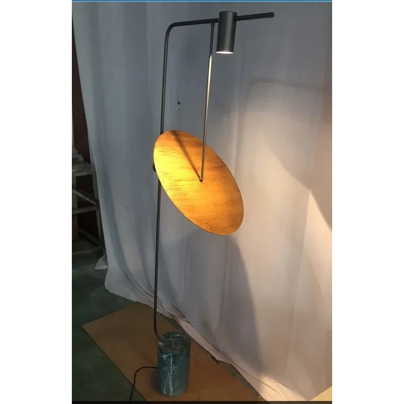 Floor Lamp Metal Marble 66.9 in Green Living Room Modern Contemporary Up Down Lighting | Thomler