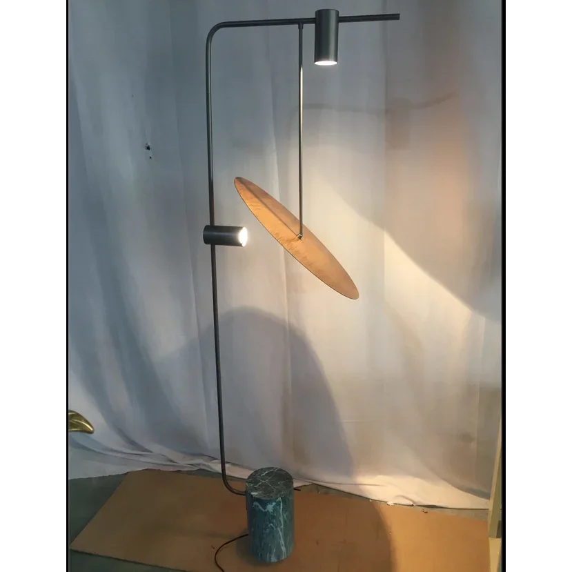 Floor Lamp Metal Marble 66.9 in Green Living Room Modern Contemporary Up Down Lighting | Thomler