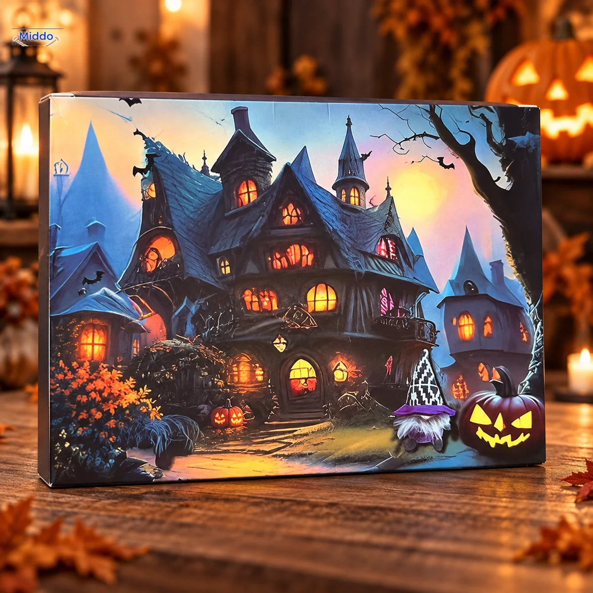 Seasonal Countdown Box with Plush Gnomes – Daily Surprise Calendar for October or December Festivities | Thomler