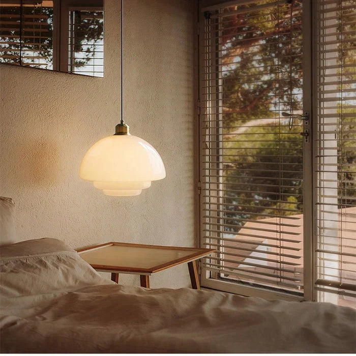 Frosted Glass Pendant Light – Modern Minimalist Kitchen & Dining Room Ceiling Fixture with Diffused LED Glow | Thomler