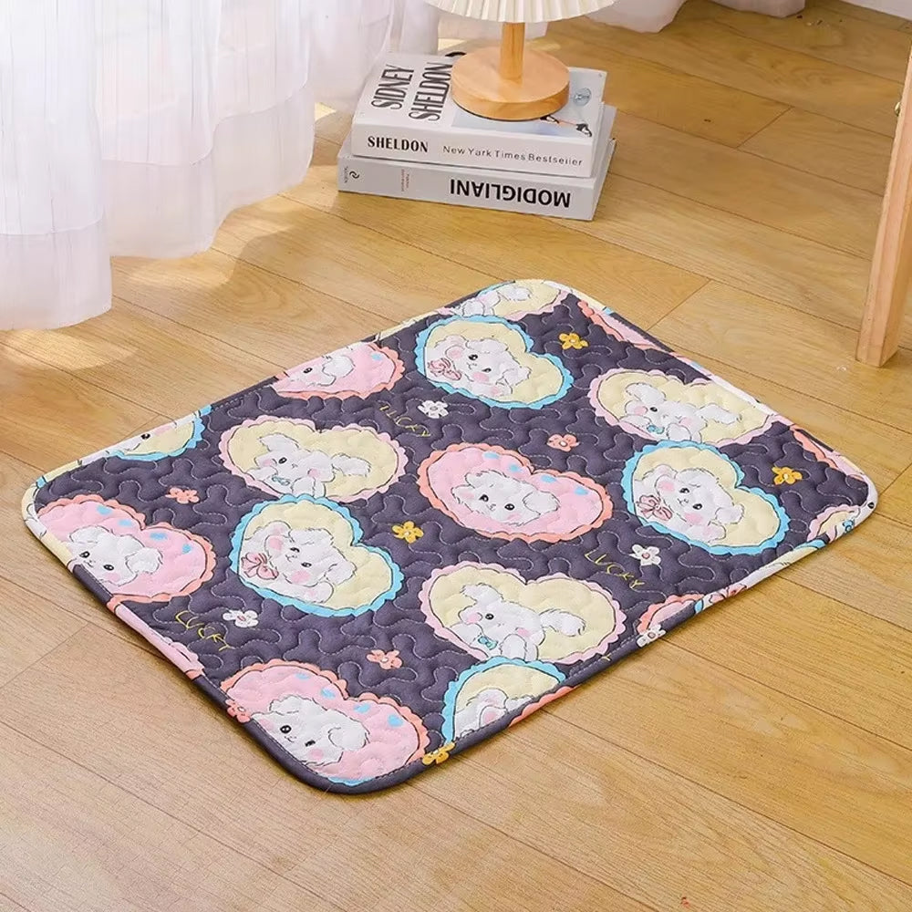 Self-Cooling Pet Bed Mat with Non-Slip Base for Cats & Dogs – Washable Heat-Regulating Fabric, 3 Sizes Available | Thomler