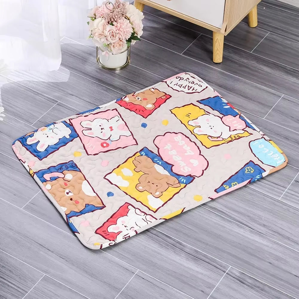 Self-Cooling Pet Bed Mat with Non-Slip Base for Cats & Dogs – Washable Heat-Regulating Fabric, 3 Sizes Available | Thomler