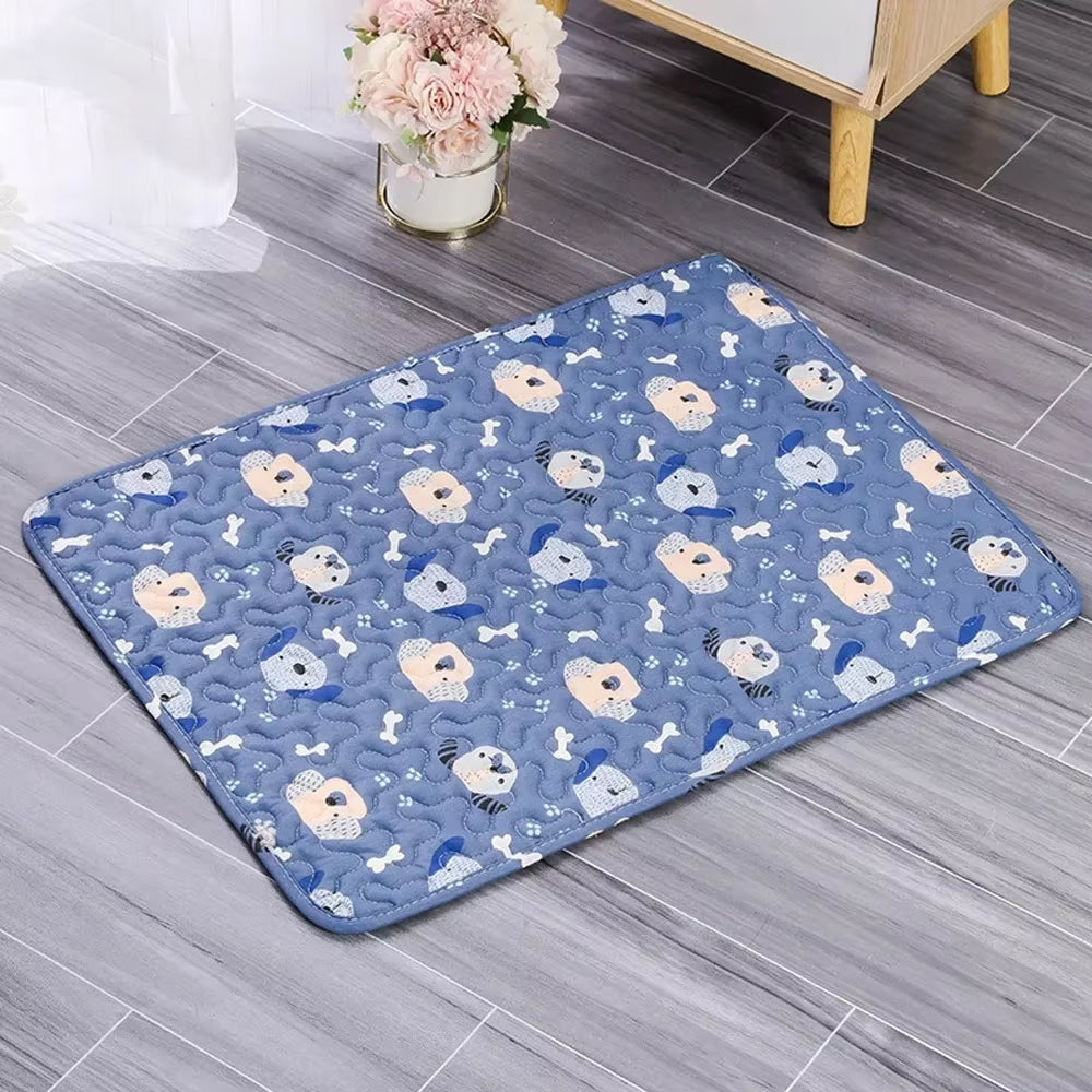 Self-Cooling Pet Bed Mat with Non-Slip Base for Cats & Dogs – Washable Heat-Regulating Fabric, 3 Sizes Available | Thomler