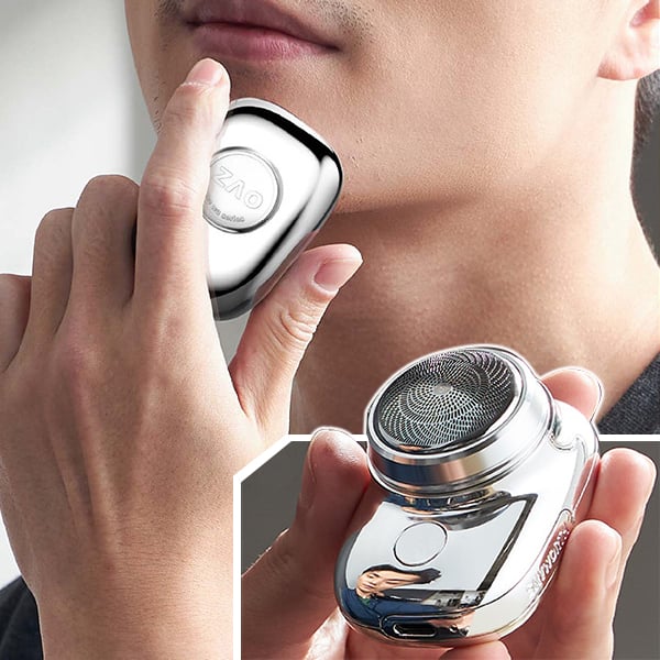 Compact USB Rechargeable Men's Electric Shaver – Waterproof Travel Razor with 60-Minute Runtime for On-the-Go Grooming | Thomler