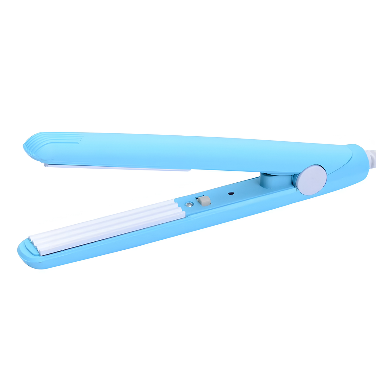 Compact Ceramic Hair Straightener & Curling Iron 2-in-1 – 375°F Constant Heat, Travel-Size 6.5 in for Curls & Sleek Hair, Bangs & Touch-Ups | Thomler