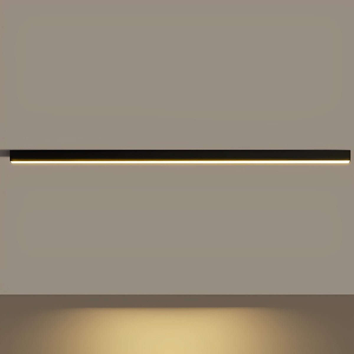 Ceiling Light Aluminium Linear 200.0 cm Black Dimmable LED Living Room Hallway Bedroom Modern Strip Lighting | Thomler