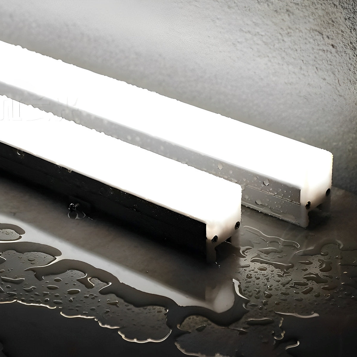LED Linear Outdoor Light Aluminium 12W Per Metre IP65 White Facade Architectural Recessed Exterior Lighting | Thomler