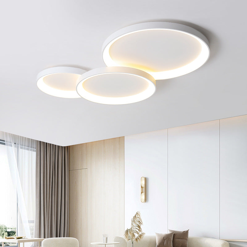 Modern LED Ceiling Light Fixture – Sleek Metal & Acrylic Design for Dining Room, Kitchen & Bar – Contemporary Flush Mount Lighting 20 in | Thomler