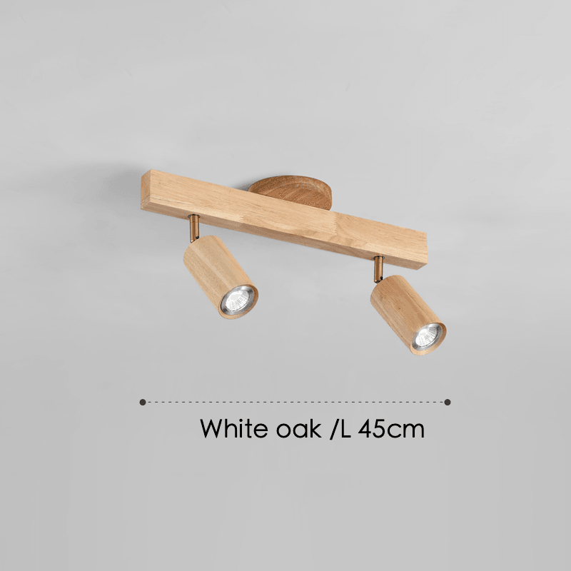 Ceiling Spotlight Solid Wood 120.0 cm Adjustable Track Living Room Dining Hallway Lighting Scandinavian Japandi Interior Lamp | Thomler