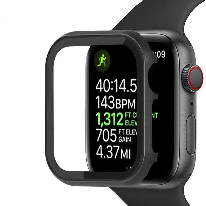 Reinforced Metal Armor Shell with Built-In Hardened Glass Display Shield for 40mm & 44mm Series 4/5/6, 38mm & 42mm Series 1/2/3 | Thomler