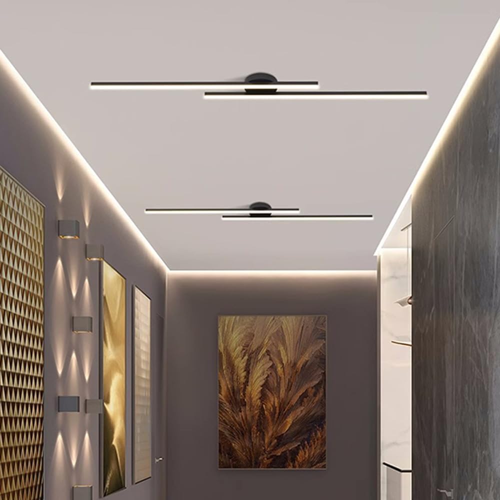 Semi-Flush LED Ceiling Light – Modern Aluminum Design, Dimmable & Color-Changing Options for Bedroom, Living Room & Kitchen | Thomler