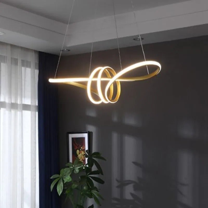 Pendant Light Aluminum LED Ring 75.0 cm Adjustable Dining Room Living Area Modern Dimmable Hanging Lamp Remote Control | Thomler
