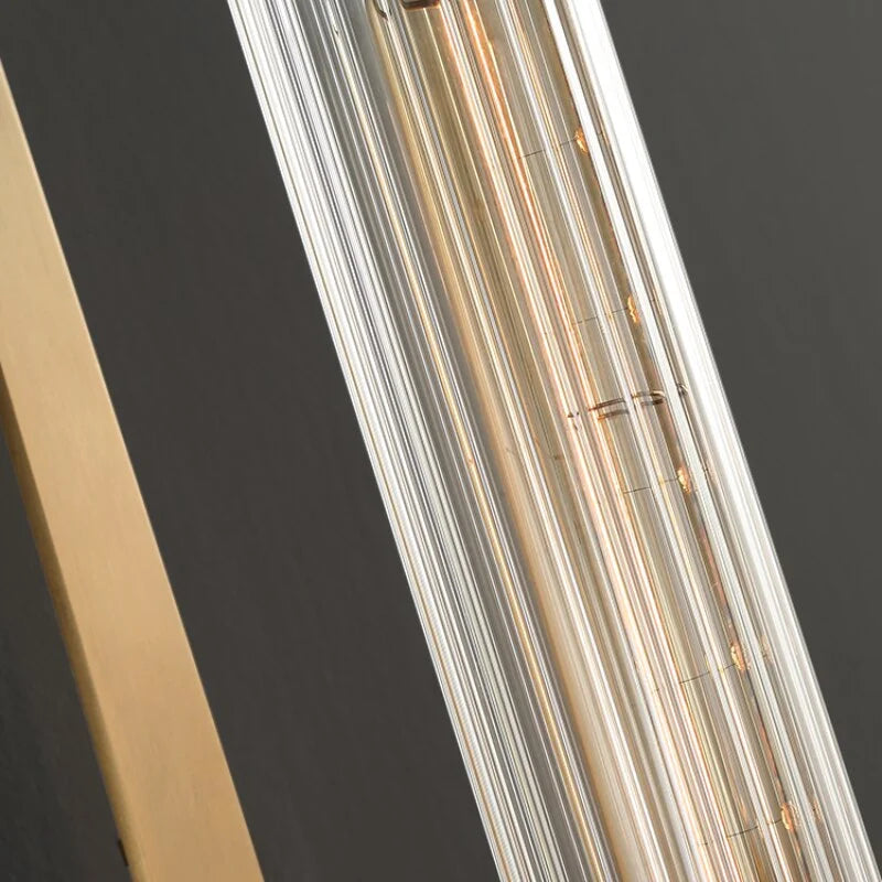 Wall Lamp Glass Tube 23.2 in Gold LED Bedroom Bathroom Hallway Sconce Modern Accent Lighting Fixture | Thomler