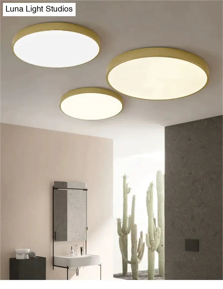 Dimmable LED Ceiling Light Fixture with Remote Control – Modern Flush Mount Design for Bedroom, Living Room & Kitchen | Thomler