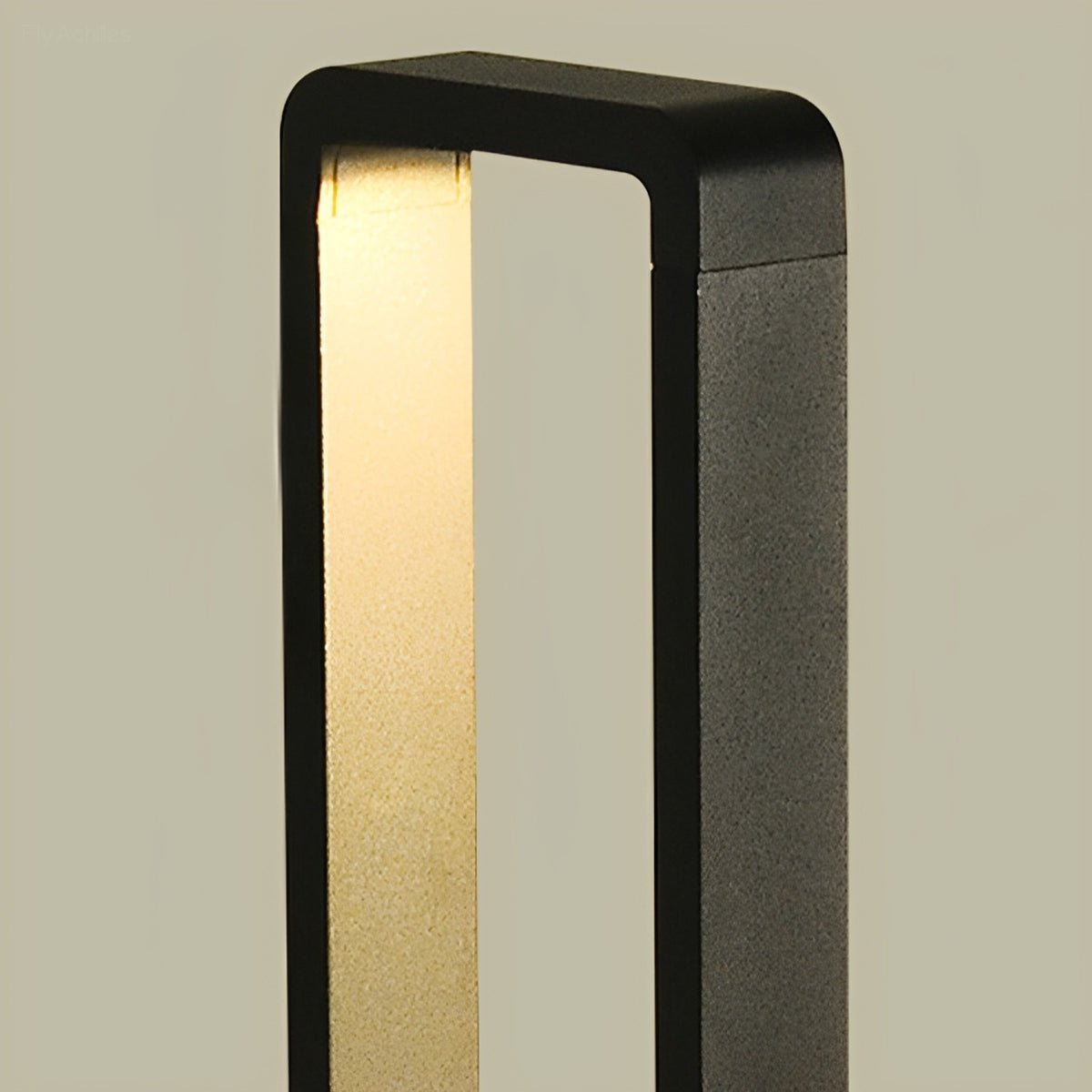 Slim Vertical Pathway Post Lamp with Glass Panels for Lawns & Driveways – Weatherproof LED Stake Fixture | Thomler