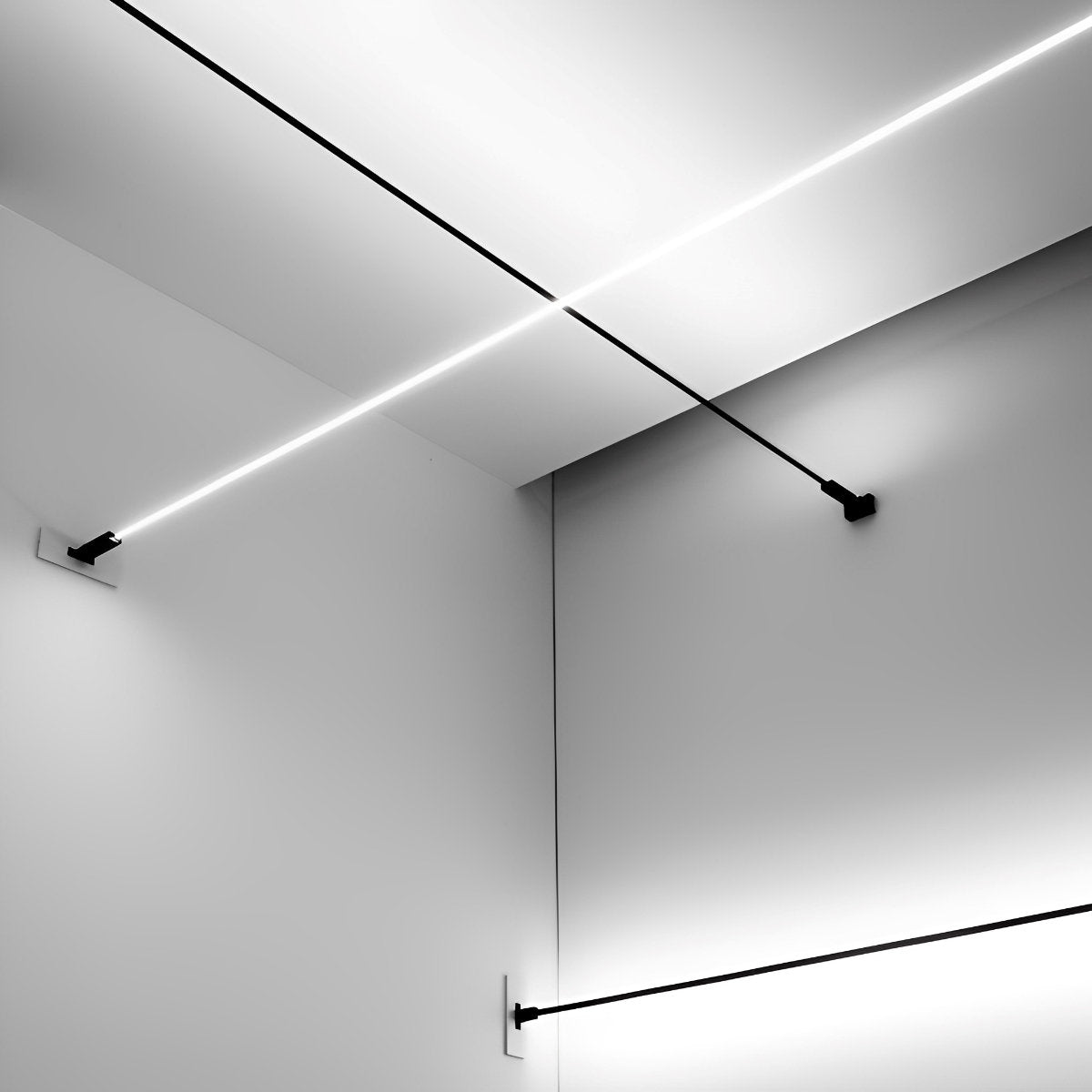 LED Strip Light Steel PVC 13 Ft Rotatable Indoor Ceiling Warm White Dimmable Adjustable Modern Lighting | Thomler