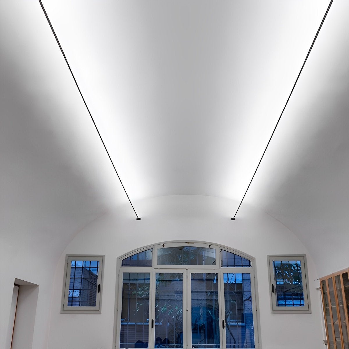 LED Strip Light Steel PVC 13 Ft Rotatable Indoor Ceiling Warm White Dimmable Adjustable Modern Lighting | Thomler