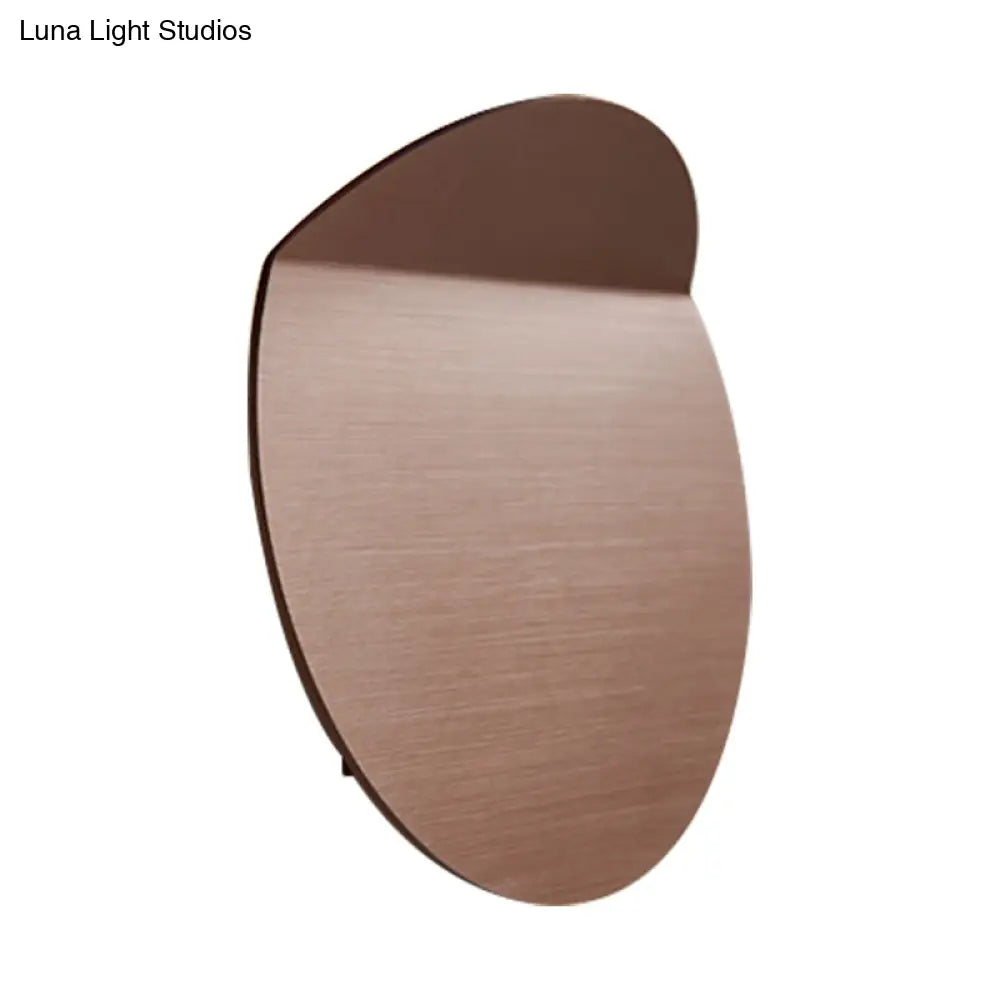 LED Wall Sconce Indoor Hallway Light Round Metal Fixture Black White Gray Gold Bronze Adjustable Brightness Corridor Entryway Hardwired | Thomler