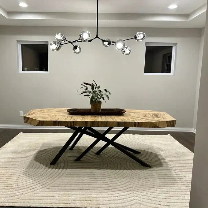 Branching Globe Chandelier with Smoky Glass Shades – Multi-Arm Statement Fixture for Dining Room & Kitchen Island Lighting | Thomler