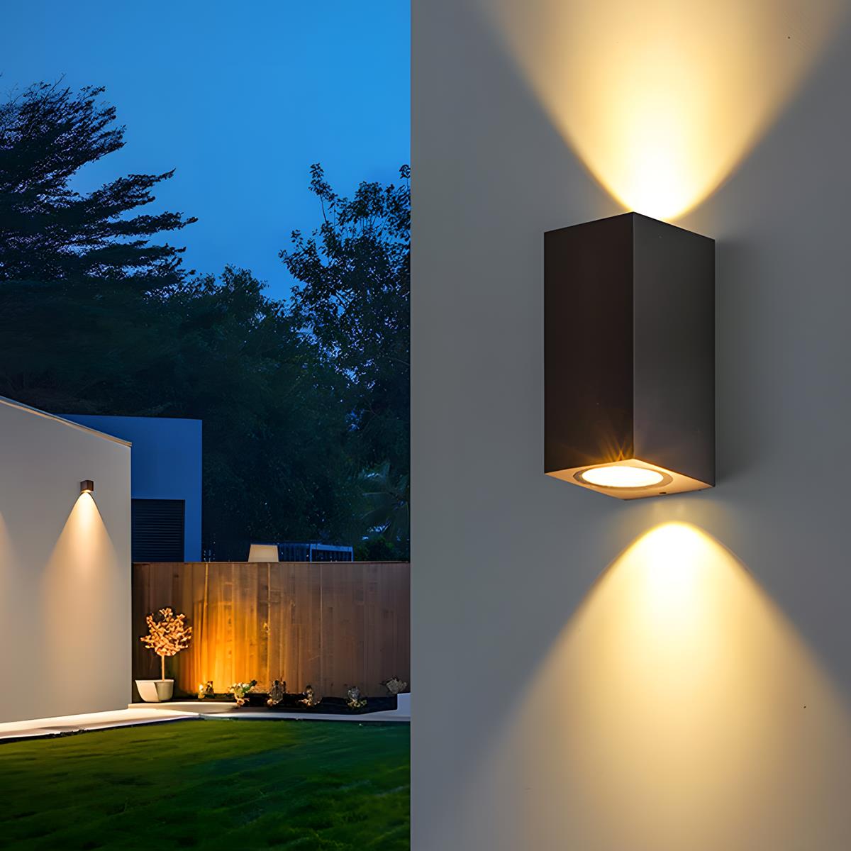 Wall Washer Outdoor LED Light 6W 3 in Warm White Modern Exterior Garden Courtyard Villa Illumination | Thomler