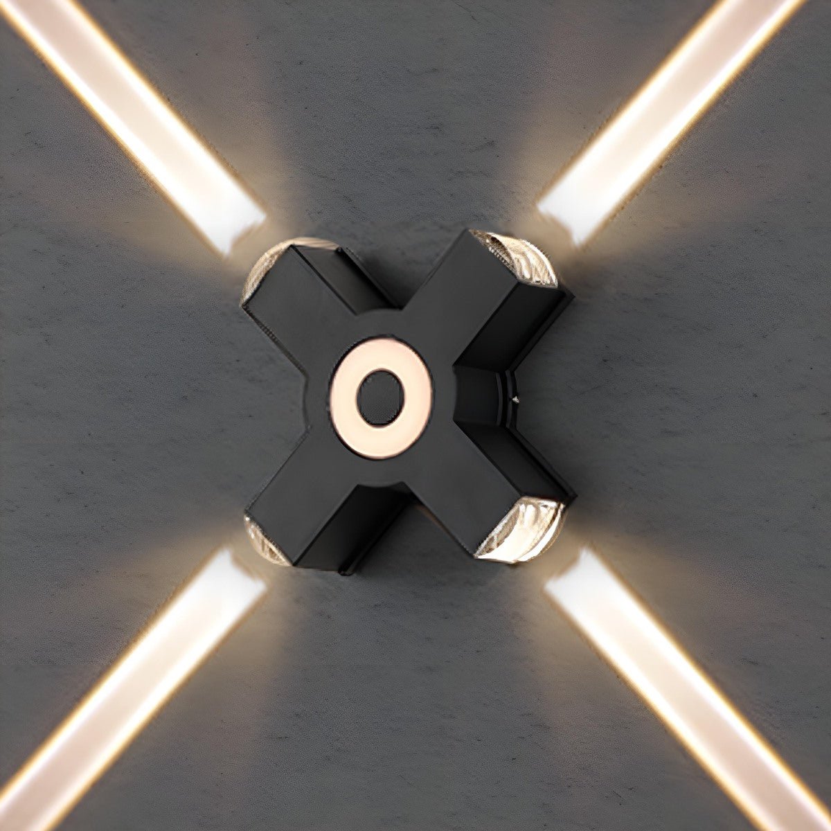 Directional LED Exterior Sconce Black Aluminum Adjustable Multi-Head Weatherproof Fixture for Porch Patio Yard Facade | Thomler