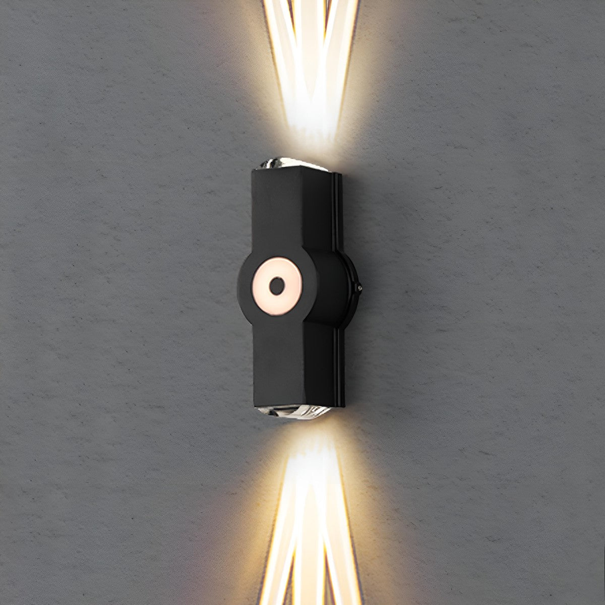 Directional LED Exterior Sconce Black Aluminum Adjustable Multi-Head Weatherproof Fixture for Porch Patio Yard Facade | Thomler
