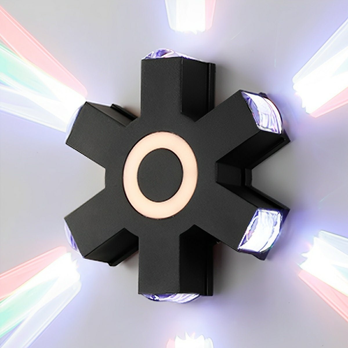 Directional LED Exterior Sconce Black Aluminum Adjustable Multi-Head Weatherproof Fixture for Porch Patio Yard Facade | Thomler