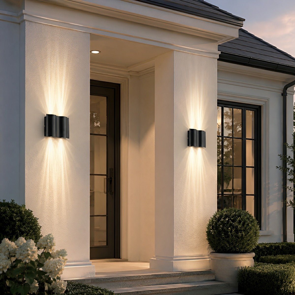 Aluminum LED Exterior Sconce with Dual-Beam Design for Patio & Garden Lighting | Thomler
