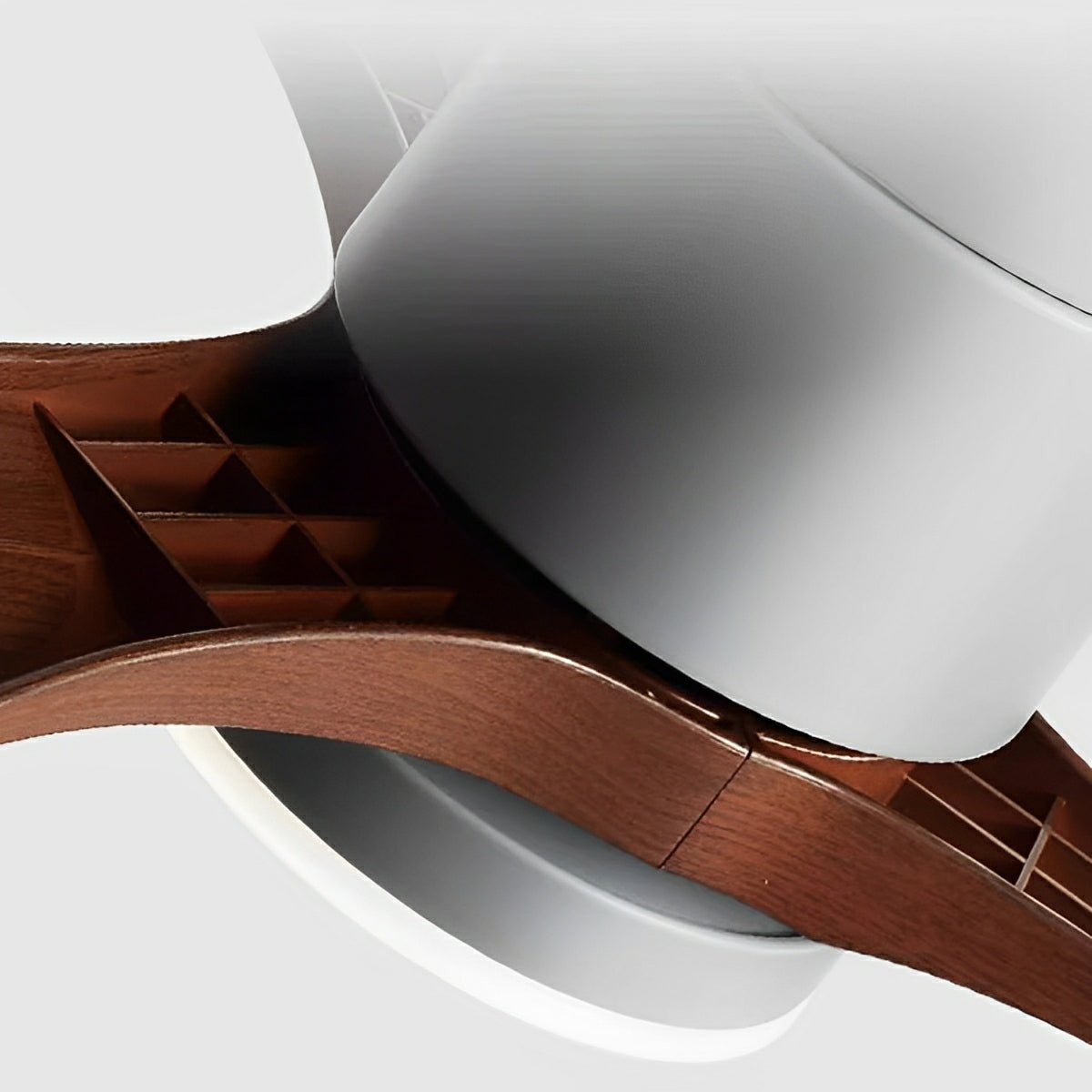 Ceiling Fan Light Copper ABS 37.8 in LED Remote Bedroom Dining Room Modern Quiet Flush Mount | Thomler