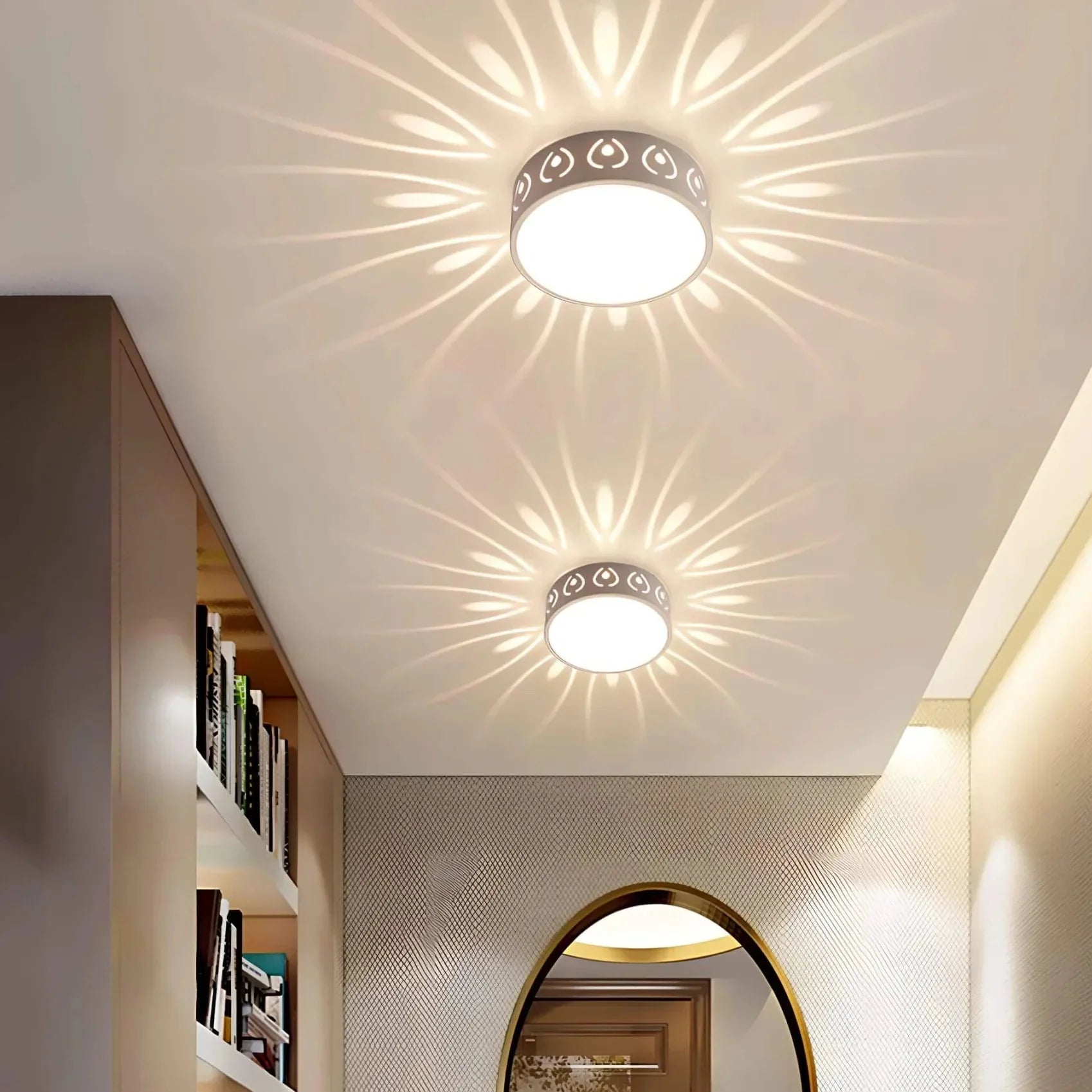 Ceiling Light Crystal Acrylic Integrated LED Warm Or Cool White Hallway Entrance Decorative Surface Mounted Lamp | Thomler