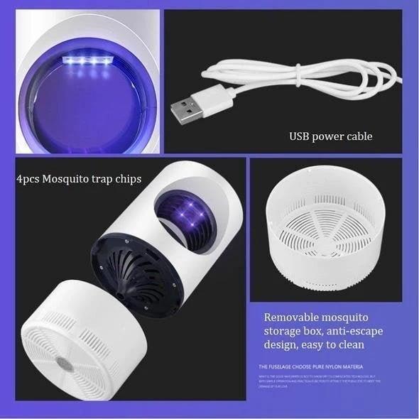 Indoor Outdoor UV Mosquito Trap with Silent Fan & Anti-Escape Chamber for Home Patio Bedroom | Thomler
