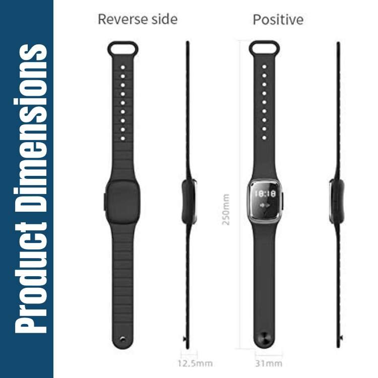 Ultrasonic Mosquito Repellent Wristband with LED Display for Outdoor Activities and Travel | Thomler