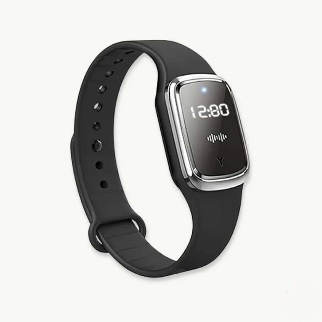 Ultrasonic Mosquito Repellent Wristband with LED Display for Outdoor Activities and Travel | Thomler
