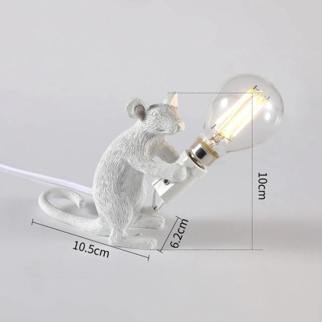 Whimsical Animal Figurine Desk Light with LED Bulb for Bedroom Nightstand Living Room Kids Room Accent Lighting Minimalist Decor | Thomler