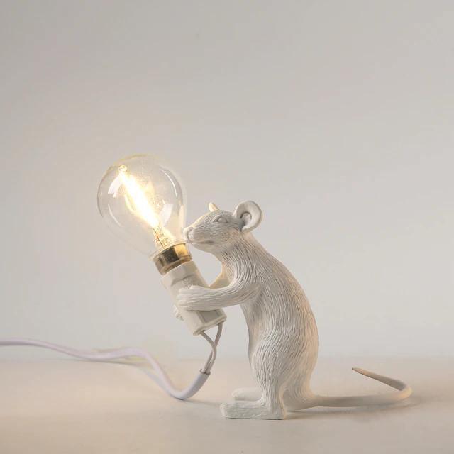 Whimsical Animal Figurine Desk Light with LED Bulb for Bedroom Nightstand Living Room Kids Room Accent Lighting Minimalist Decor | Thomler