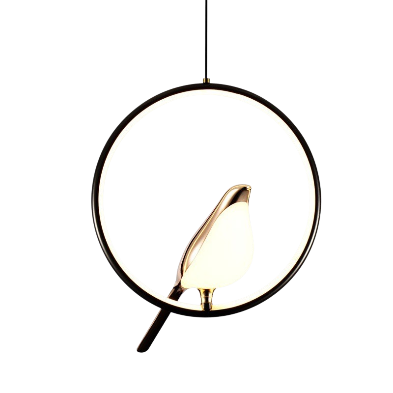 Bird Branch Pendant Light with Warm LED Glow – Nature-Inspired Iron Hanging Lamp for Dining Room, Reading Nook & Living Space – 11.5 in Wide | Thomler