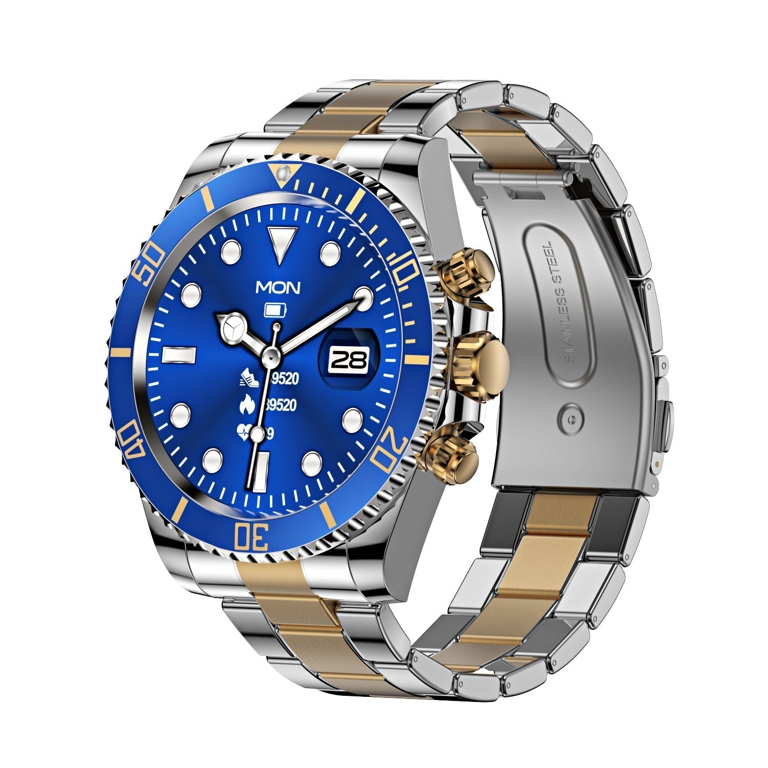Men's Bluetooth Smartwatch with Heart Rate Monitor & Rotating Bezel for Calls & Fitness Tracking | Thomler