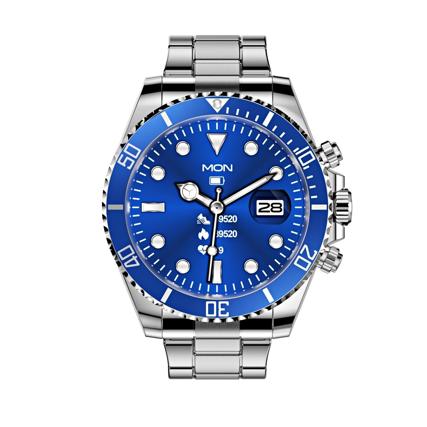 Men's Bluetooth Smartwatch with Heart Rate Monitor & Rotating Bezel for Calls & Fitness Tracking | Thomler
