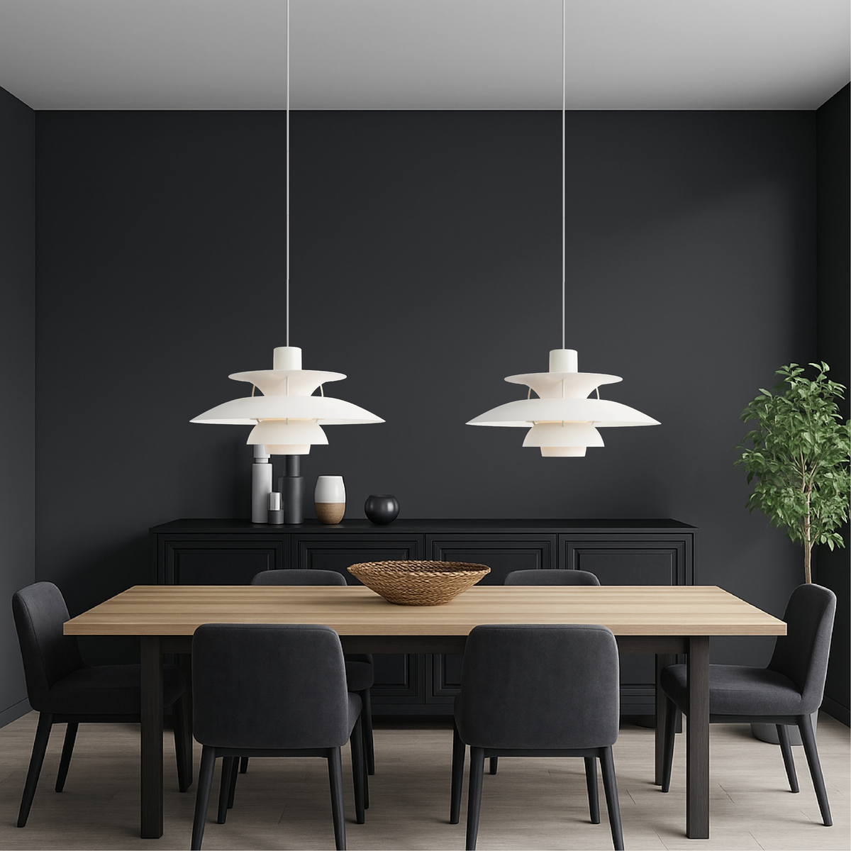 Multi-Layer Aluminum Pendant Light – Modern Scandinavian Tiered Hanging Fixture for Dining Room, Kitchen Island & Living Room | Thomler
